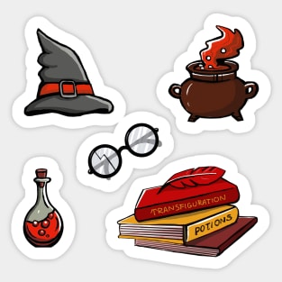 Cute magic & witchcraft elements Sticker